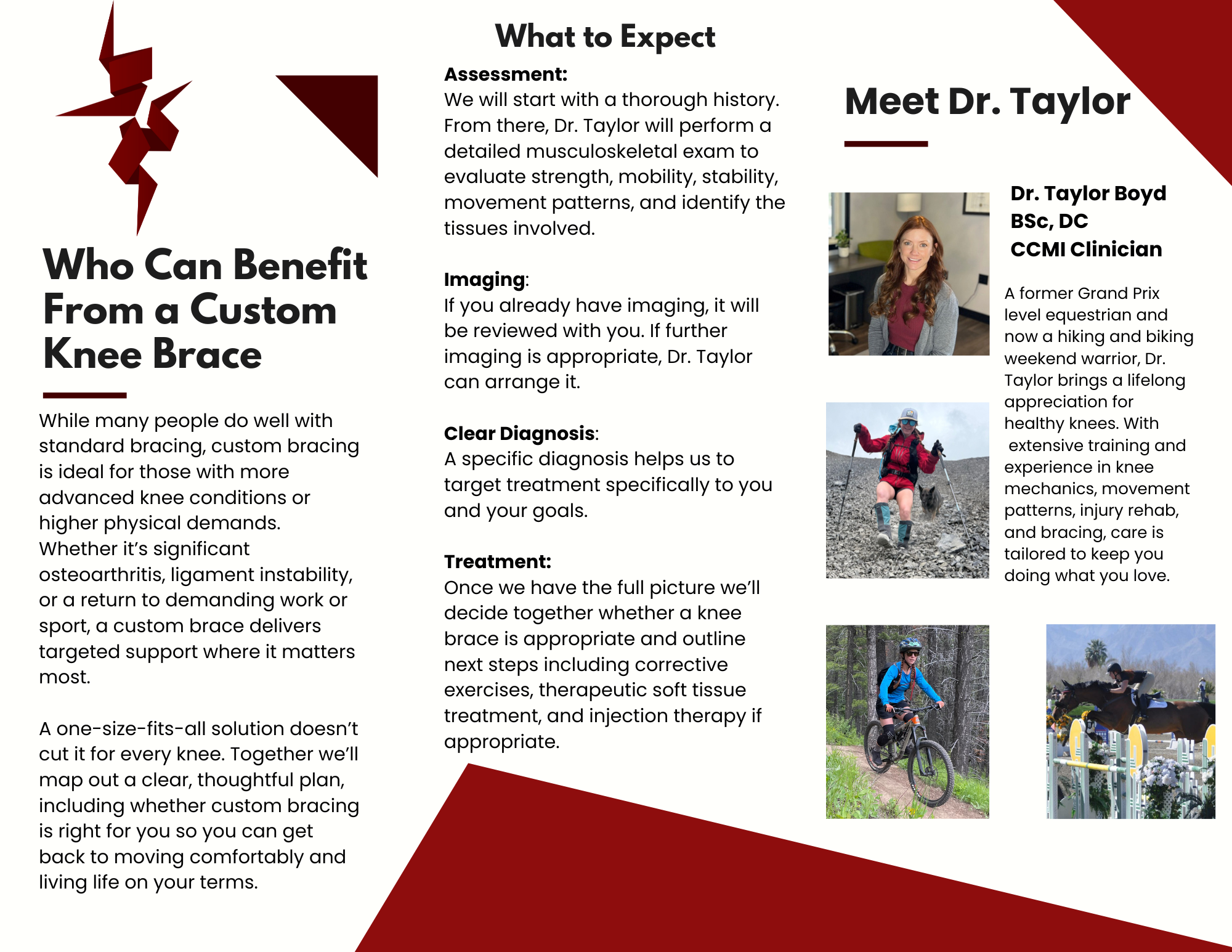 Custom Knee Brace – Trifold pg2